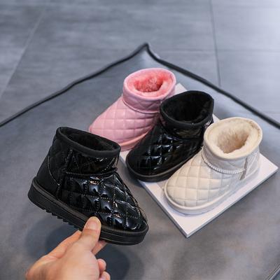 Детские зимние сапоги с ворсом и толстыми хлопковыми сапогами для мальчиков, хлопковые сапоги для девочек, детские сапоги для малышей