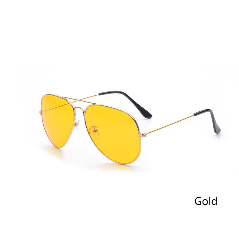 Ретро классические поляризованные солнцезащитные очки ночного видения с желтыми линзами, антибликовые ночные автомобильные очки для дайвинга