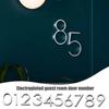 Door Number Letters Room Address Numerals Sticker 3D