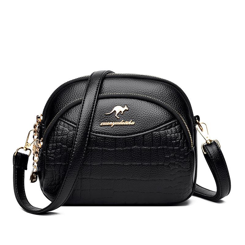 Многослойные женские сумки - Универсальные и модные Сумка через плечо Crossbody Маленькая круглая сумка для мамы