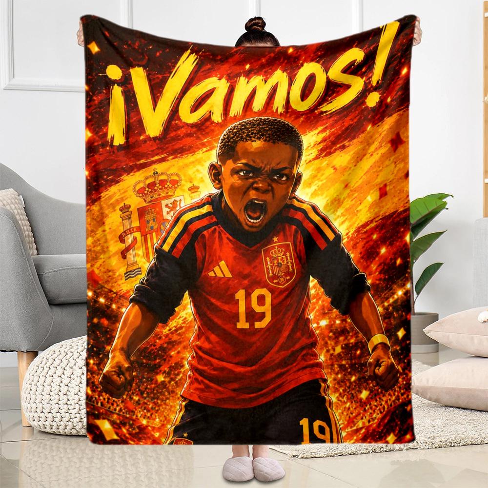 Yamal's Champion Celebration Moment Blanket Ultra-Soft Suitable for Chair Bedding Livingroom Four Seasons Universal Stylish Decor Gifts For Fam