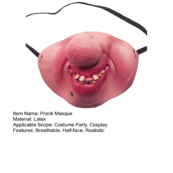 Маска на Хэллоуин из латекса, забавная маска на пол-лица, дышащая, реалистичная маска ужасов для костюма