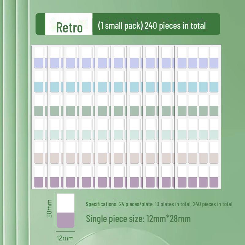 Пользовательские наклейки Morandi Index Label Sticky Notes – флуоресцентные закладки для студентов