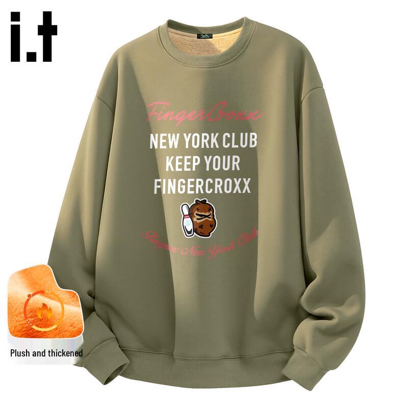 Fingercroxx Winter Couple's Festive Thickened Round Neck Sweatshirt