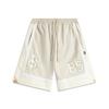 Li Ning Bad Five Anti-Ultraviolet свободные спортивные шорты мужские шорты слюдяно-серый стандартно-белый молочно-белый AKSU803-1