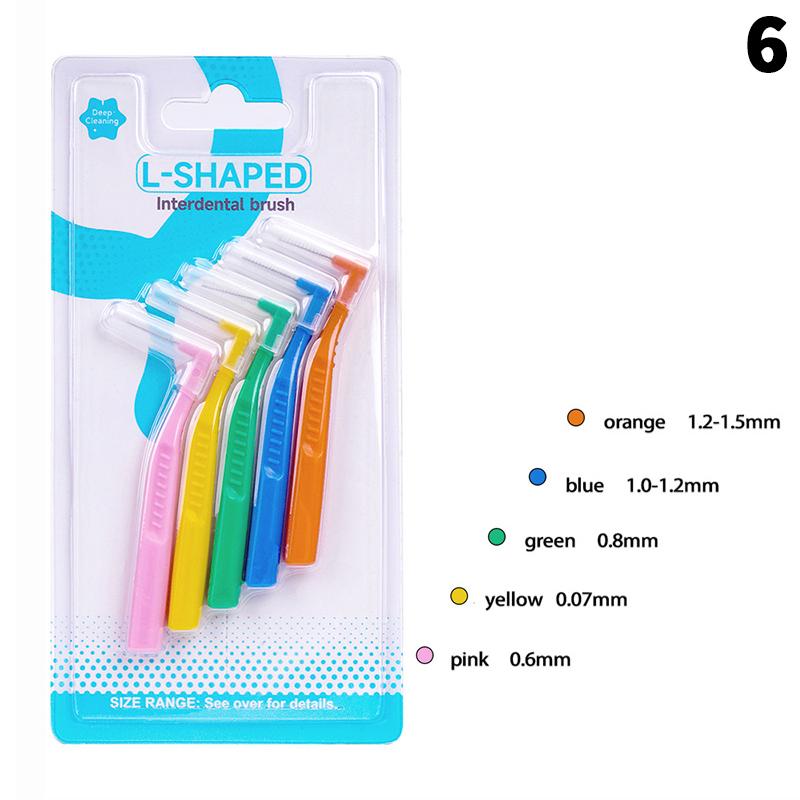 Межзубные щетки для зубов Гигиена полости рта Зубная нить Головка L/I формы Инструмент для чистки зубов для брекетов Зубочистка