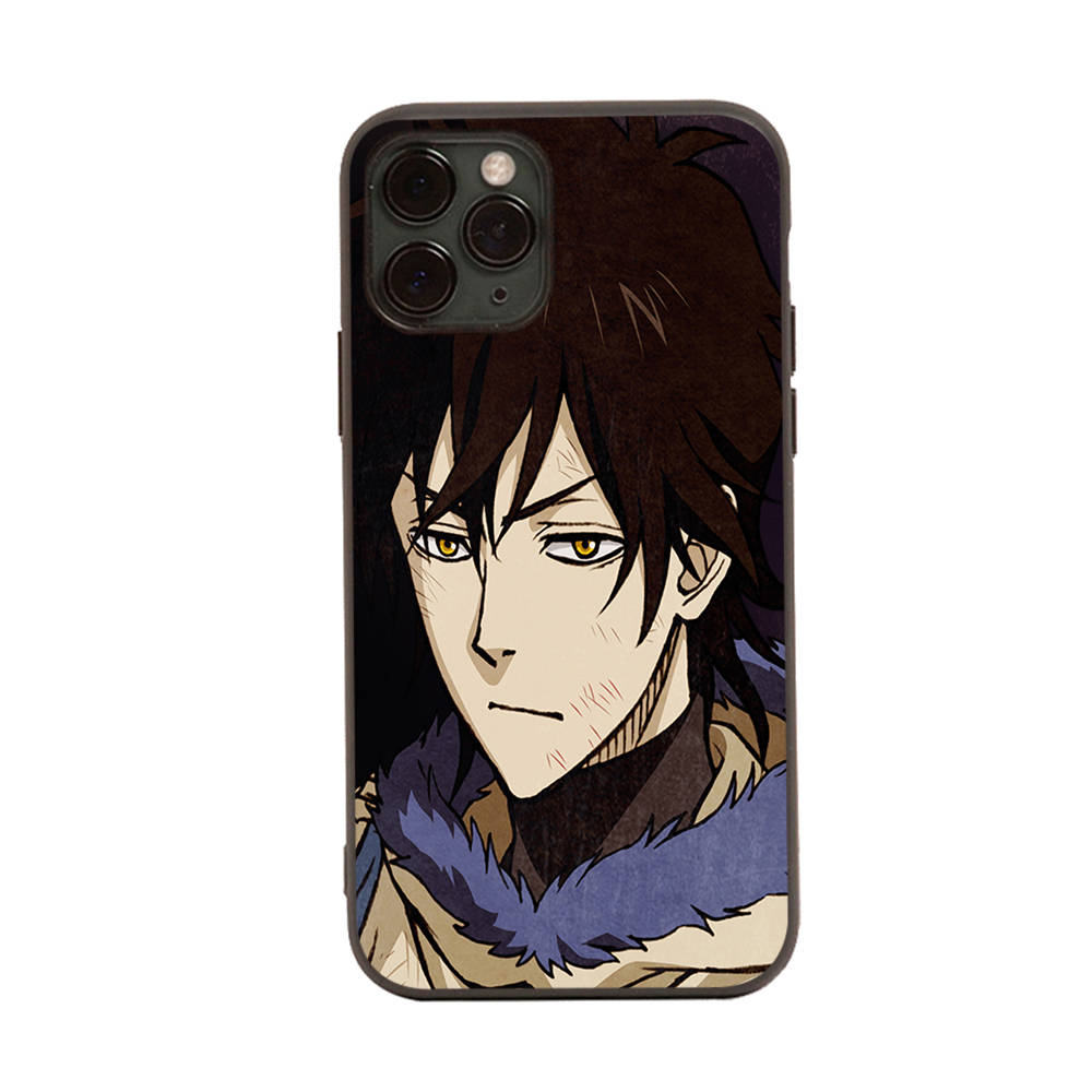 Чехол WD2 Black Clover Black Sofe для iPhone 16 15 Plus 14 13 Pro 8 SE XR XS Max P30 Nova 5T Y5P Y6 Y7 Y8P Y9 Realme C30 C33 C31 VIVO Y36 V27