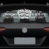 JDM Автомобильная наклейка Любовь Череп для Баннера на Лобовое Стекло Декорация Внешние Аксессуары Креативный Спортивный Стиль Водонепроницаемые Виниловые Наклейки