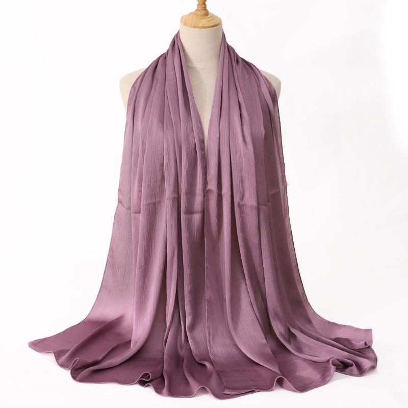 МОДНЫЕ МЕДИНСКИЙ ШЕЛКОВЫЙ ХИДЖАБЫ ИЗ жатого АТЛАСНОГО ШЕЛКА ЖЕНСКИЕ ДЛИННЫЕ ОДНОТОННЫЕ ЦВЕТНЫЕ ОДНОТОННЫЕ ХИДЖАБЫ Повязка на голову макси исламский Sjaal 180*70 СМ