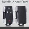 Key Fob Remote Replacement Fits for Chevy Silverado 1500 2500 3500 Colorado GMC Sierra Canyon 2014- FCC ID: M3N-32337100 with Uncut Chevrolet GMC