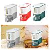 Rice Storage Bin Cereal Container Airtight Lid Food Bucket for Kitchen Countertop