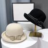 Цилиндр с бантом и загнутыми краями, женская модная рыбацкая шляпа, японская туристическая солнцезащитная шляпа, тонкая стильная дышащая солнцезащитная шляпа