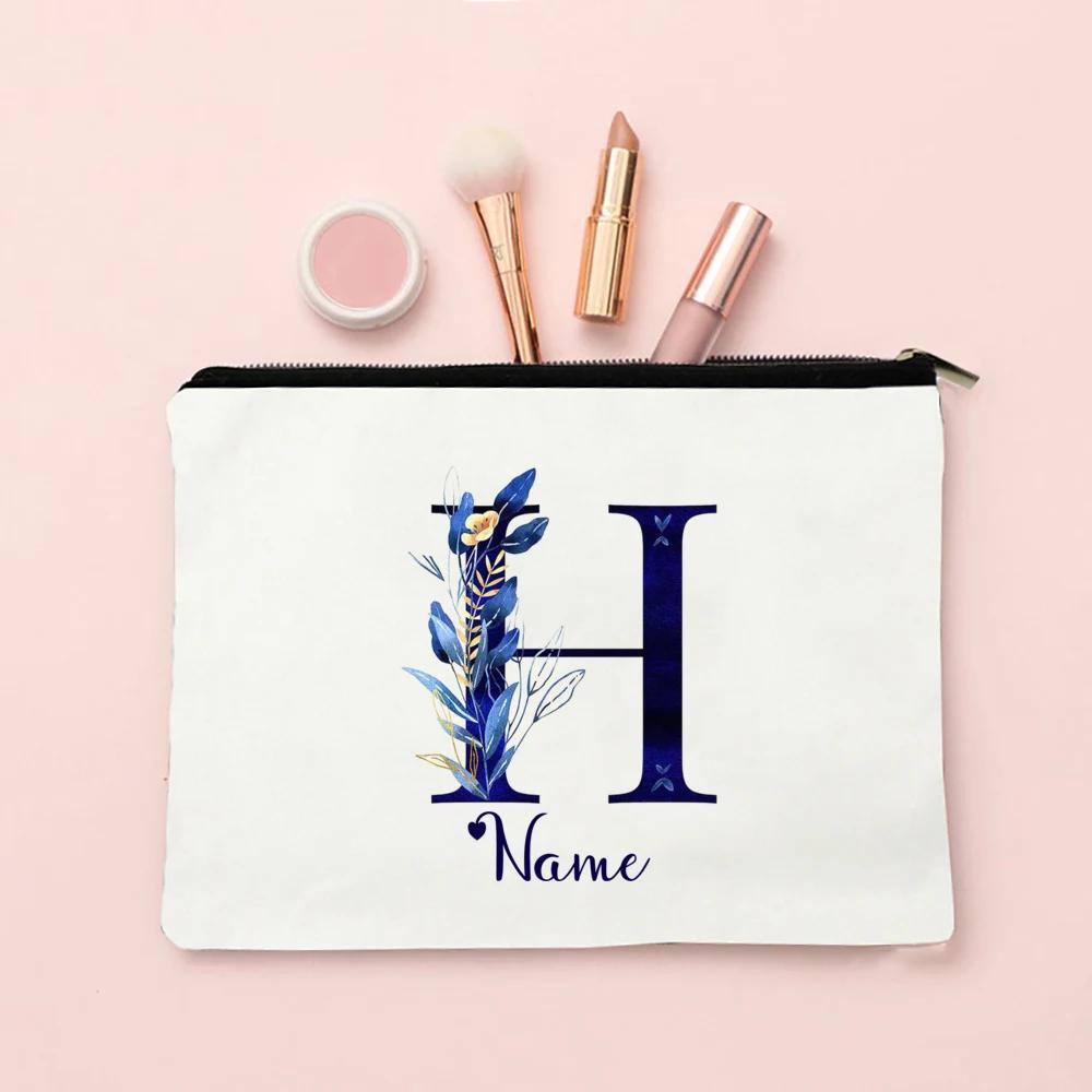 Makeup Bag Personalized Bridesmaid Wedding Makeup Box Gift Female Organizer Travel Toilet Wash Wallet