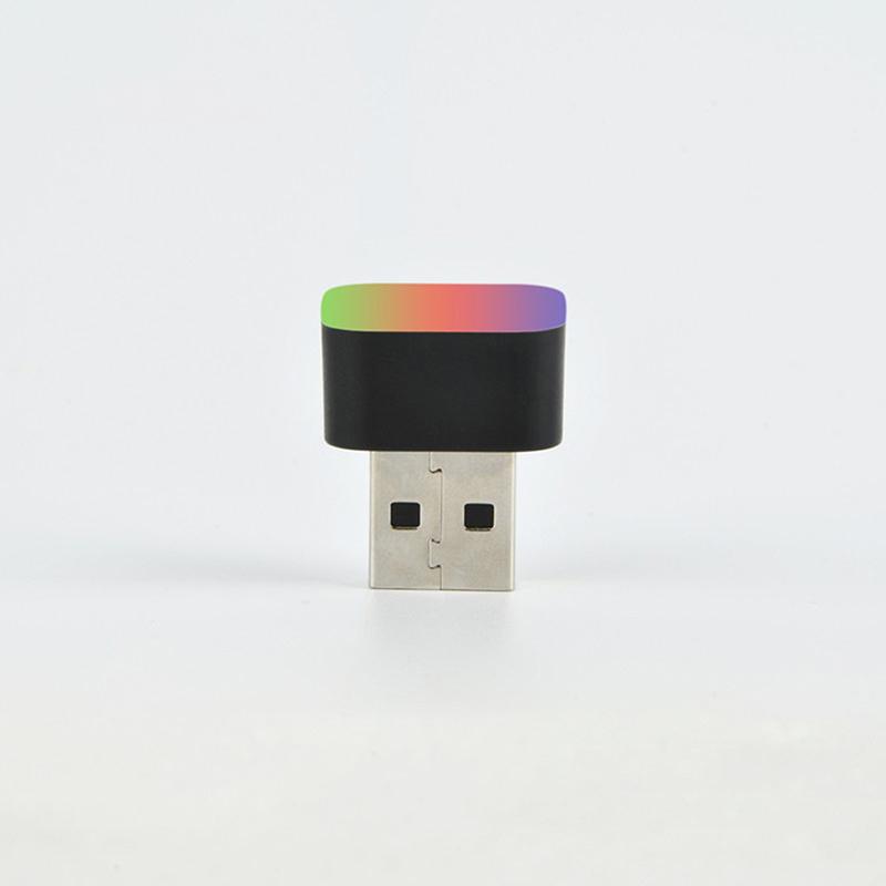 1 шт. USB светодиодный автомобильный свет, атмосфера салона автомобиля, декоративная лампа, аварийное освещение, ПК, авто, цветной свет, аксессуар для автомобиля