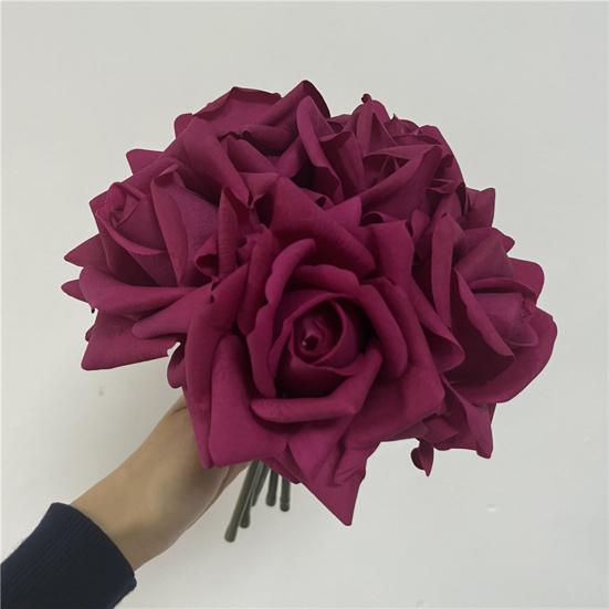 5Pcs/Set Artificial Rose Realistic Fake Flower Wedding Party Home Office Table Centerpiece