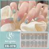 CS Waterproof No-Cure Gel Nail Wraps, Full Cover Chinese Style Panda Pattern Nail Stickers, Nail Patch Films