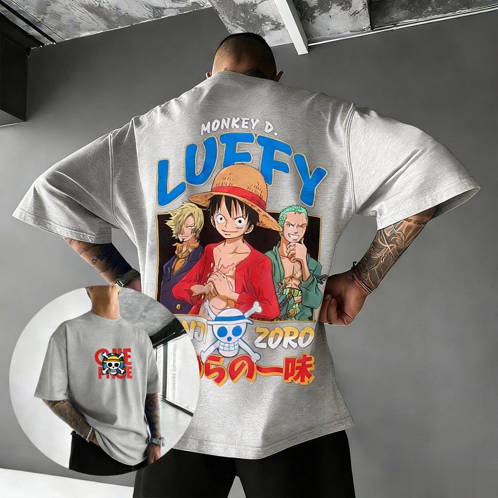2026 Лето Y2k Оверсайз Цельный Luffy Аниме Графический Футболка Мужчины Женщины Уличная Одежда Футболка Повседневная С Коротким Рукавом Топы Мультяшный Принт