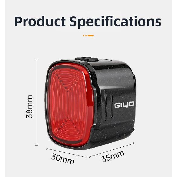 GlYO Bike Tail Light - Super Bright USB Rechargeable Waterproof Safety Flashlight for Night Cycling on Road/Mountain Bike 7