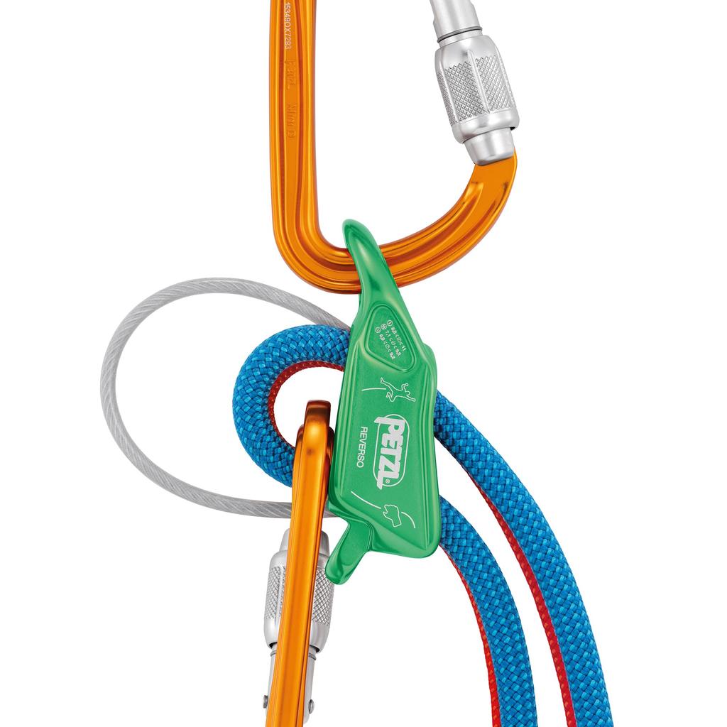 Многофункциональное устройство PETZL Reverso Фиолетовый Один размер Подходит для большинства беретов/лацканов