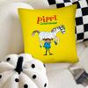 Pippi Longstocking Pillow Case Fashion Square Pillowcase Bedroom Sofa Room Ins Decoration Leisure