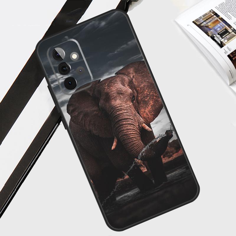 Wild Elephant Head Case For Samsung Galaxy A54 A34 A14 A56 A36 A26 A16 A06 A12 A22 A32 A52 A13 A53 A15 A35 A55