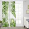 Тропические зеленые листья, оконные шторы для гостиной, роскошный декор для спальни, занавески для кухни, занавески для окон