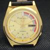 ВОССТАНОВЛЕННЫЕ ВИНТАЖНЫЕ SEIKO 5 AUTO 6309A ЯПОНИЯ МУЖСКИЕ D/D ЗОЛОТЫЕ ЧАСЫ a309520-2