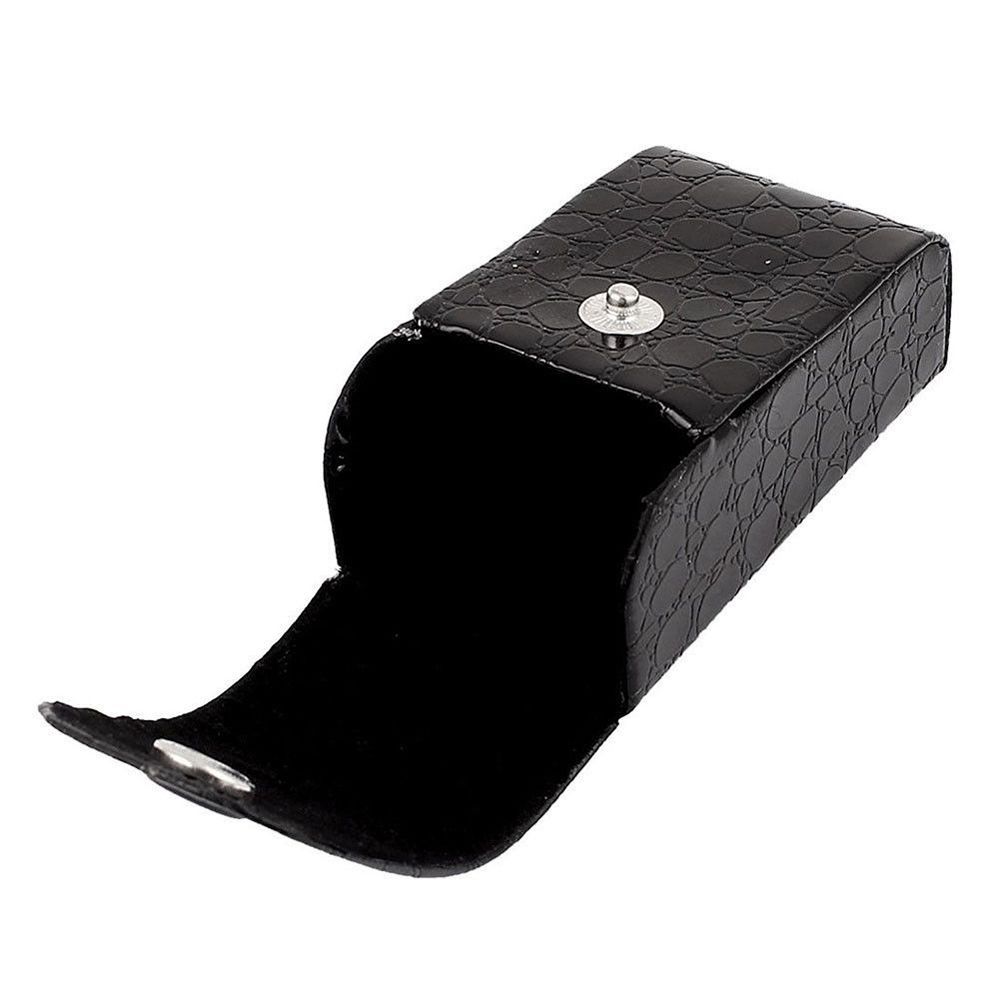 Snap Box Faux Leather Clipped on Belt Spectacle Case Eyeglasses Case Glasses Box Eyewear Case