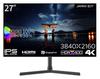 JAPANNEXT 27 Inch Monitor 4K UHD 3840x2160 Resolution IPS BLACK Display Light (HDMI/DisplayPort/Built-in speaker/VESA compatible/Blue Cut)