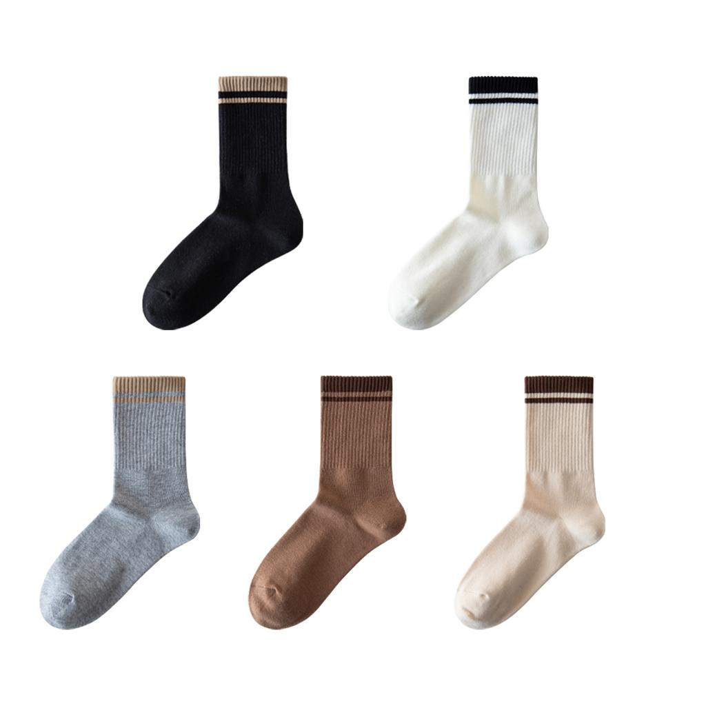 Хлопковые женские осенне-зимние многослойные носки, впитывающие пот, японские спортивные носки до середины икры