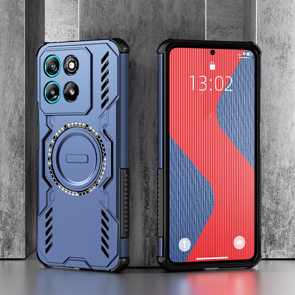 KEYSION Термозащитный чехол для Motorola G86 5G G57 G67 Power Магнитное охлаждение Ударопрочный чехол для телефона для MOTO G100 G15 G75 5G