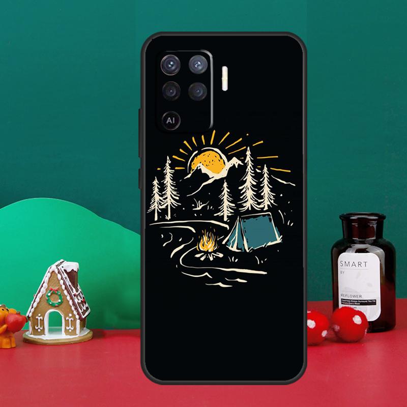 Кейс для кемпинга и искусства для Oppo A40 A60 A80 A6 A5 Pro A15 A16 A17 A57 A94 A74 A54 A76 A96 A18 A38 A58 A78 A98