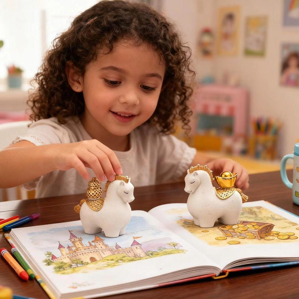 Талисман лошадь Фигурка лошади Смола Лошадь по знаку зодиака Украшения Милая лошадка Миниатюра Офис