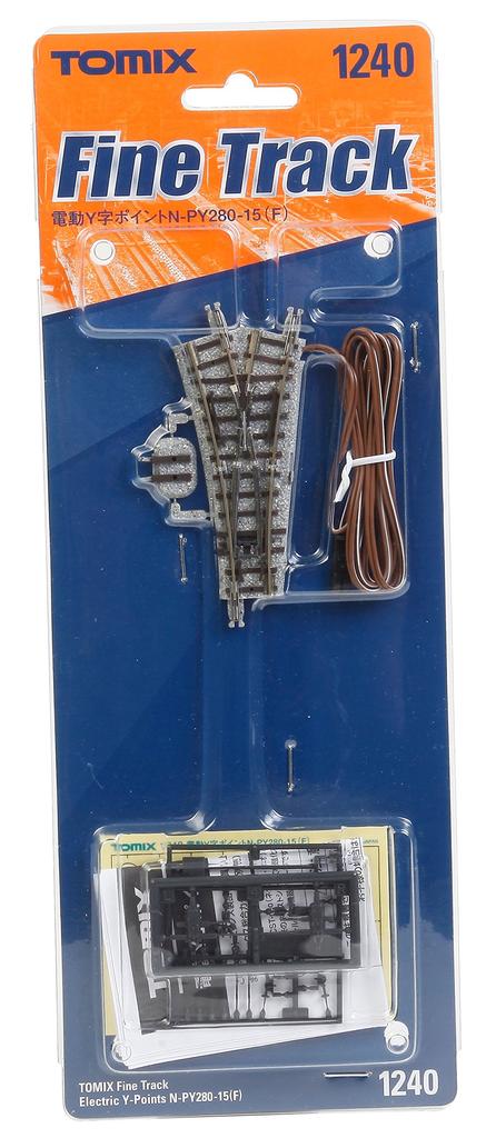 TOMIX N Gauge Electric Y Point F 1240 Railway Model Supplies N-PY280-15