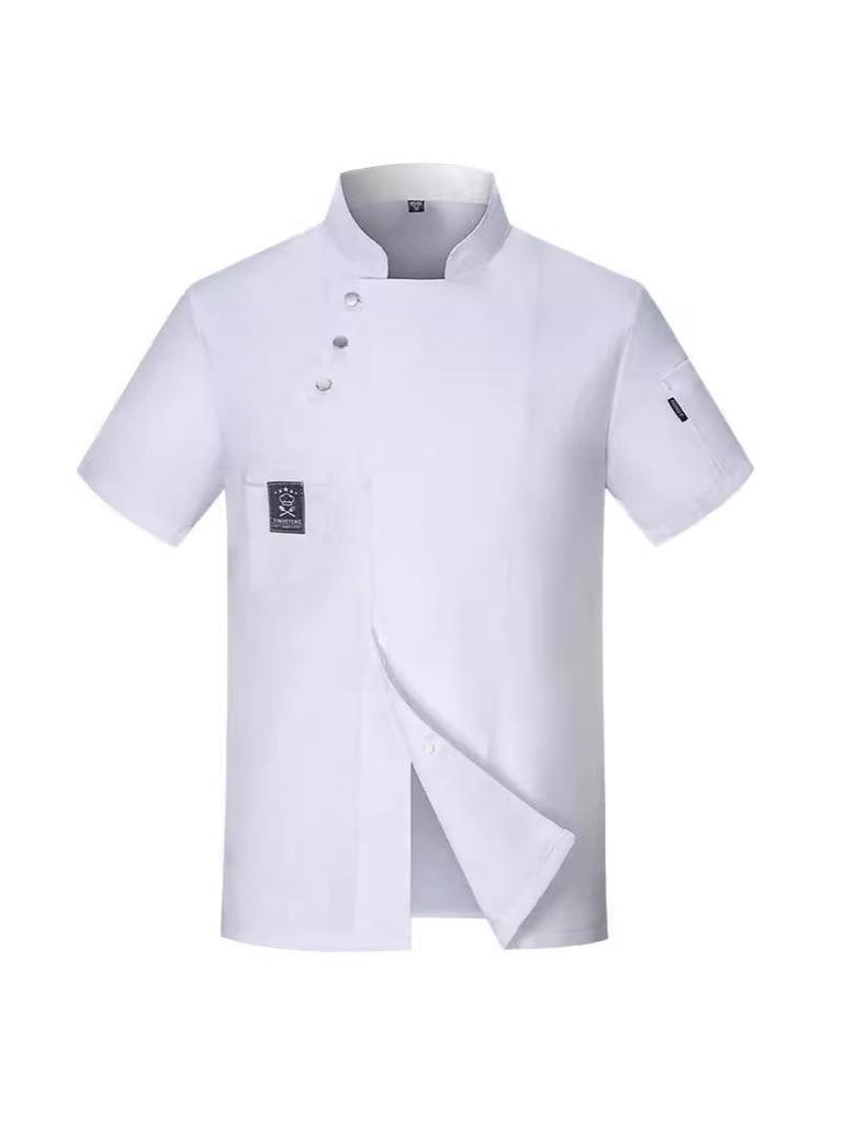 Легкая летняя поварская форма на трех пуговицах