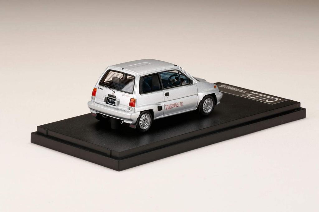 MARK43 Scale Honda City Turbo II Quartz Silver Metallic Finished Model PM43139S 1/43