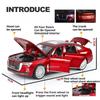 Масштаб 1:32 Hong Qi H9 Li Auto ONE Модель автомобиля Игрушка Металлический кузов Резиновые шины Звук и свет автомобиля Модели с механизмом обратного хода Подарки на день рождения