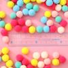 100 Pcs/Lot Macaron Pompom Fluffy Ball 10Mm Coloful Plush Ball Handmade Craft Diy Decor Toy Hairband Material Accessories