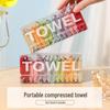 Portable Compressed Pure Cotton Face Towel: Thick, Disposable, Travel-Friendly, Individually Boxed