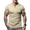 Summer Fashion Men's Casual T-shirt V-neck Fashion Slim Fit Men's Short Sleeved Top T-Shirts