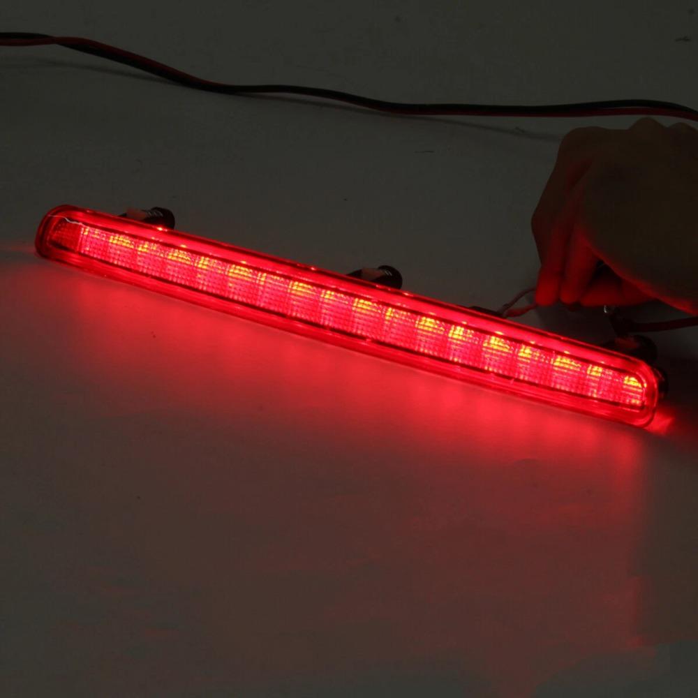1pc Rear Lamp Red Lens 18 SMD LED High Level Brake Stop Light 7E0945097A For VW T5 TRANSPORTER / MULTIVAN / CARAVELLE 2003-2015