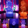Аниме Фигурки Dragon Ball Z Фигурка Гоку Веджета Гохан 3D Лампа ПВХ Фигурка Действия Игрушки, предназначенные для Декора Детской Комнаты Подарки Супер Сайяна