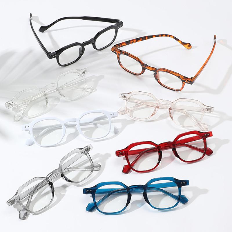  New Retro Small Square Men Glasses Frame Fashion Punk Eyewear Clear Anti-Blu-Ray Women Optical Frame Computer