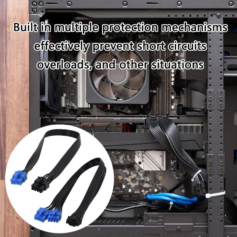 8Pin 16Pin Flexible Servers GPU Power Cord Supports Heavy Load AntiInterference Construction For Stable Energy Transfer