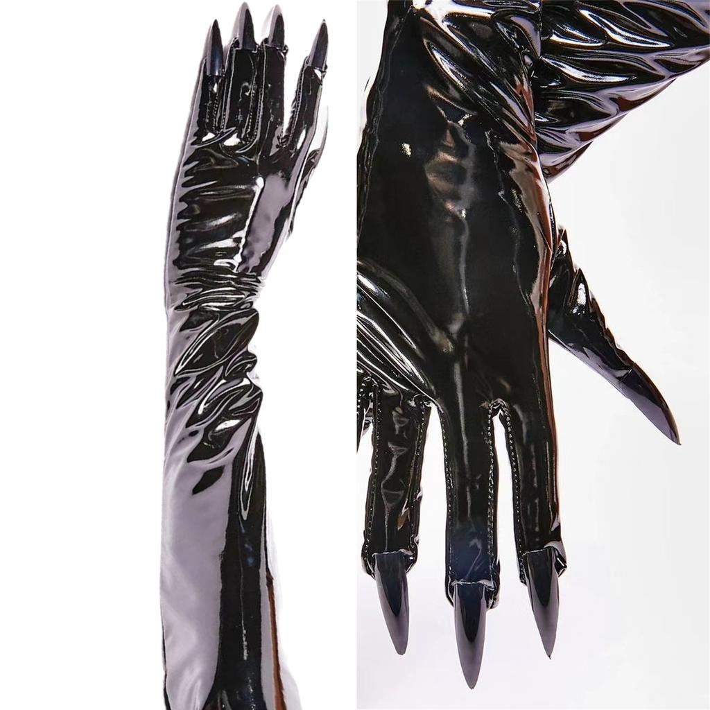2pcs Gothicism Costume Gloves Make Up Clawed Gloves Versatiles Costume Gloves for Cold Weather Protecting
