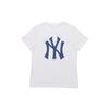 MLB Футболки New York Yankees Унисекс Белые С Круглым Вырезом Умеренный Прямой Крой 31TSS3931-50W