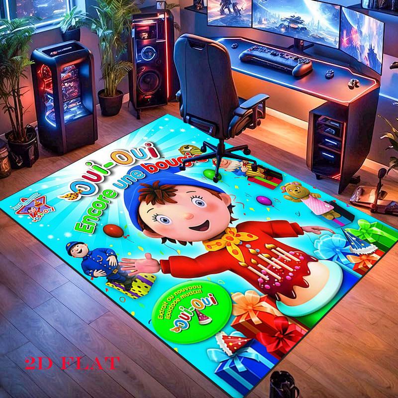 Oui-Oui Carpet Rug for Living Room Bedroom Home Sofa Decoration,Kids play Nonslip Floor Mat