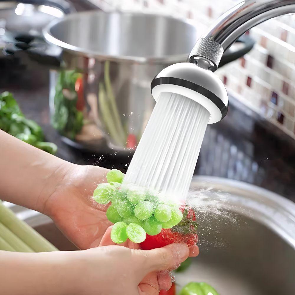 Adjustable Universal External-thread Faucet Splash-proof Tap Bubble Nozzle Bathroom