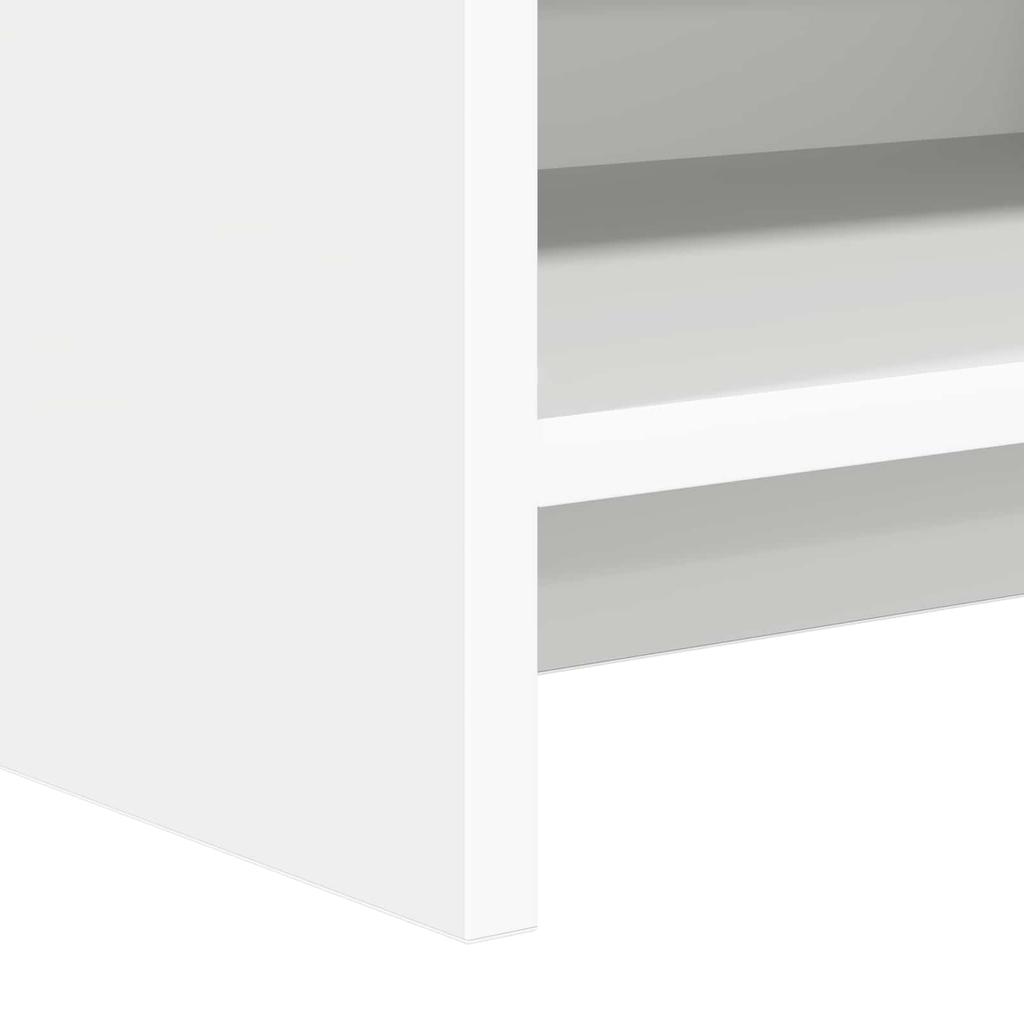 TV Stand 100 x 33 x 47 cm White Particleboard