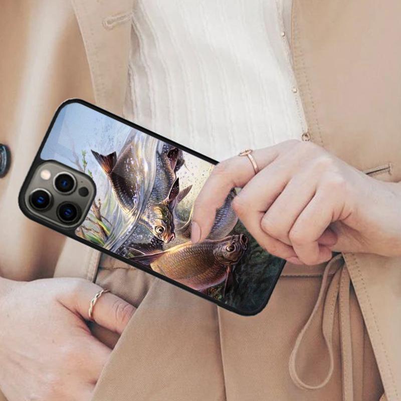 Carps Fish Fishing Magnetic Phone Case For APPLE iPhone 17 Air 16 14 13 12 Pro Max 15 Plus Wireless Charge With MagSafe Cover